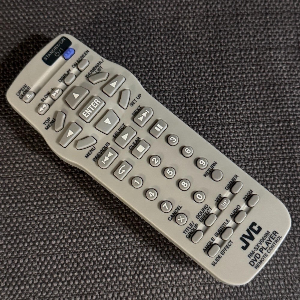JVC DVD Player OEM Replacement Remote Control RM-SXV069M Pre-Owned